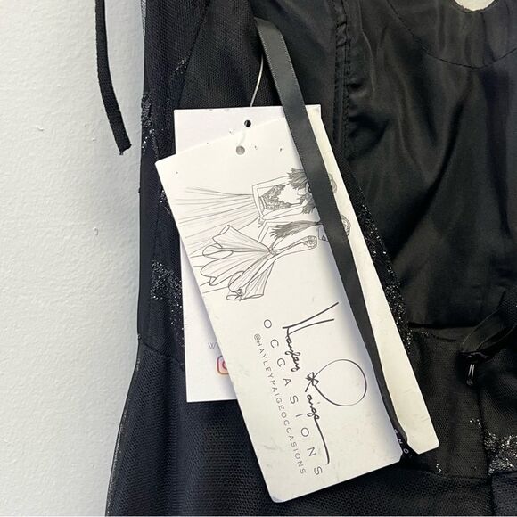 Hayley Paige Occasions Bridesmaid Gown Style 5903 Black, Size 8 - Picture 13 of 15